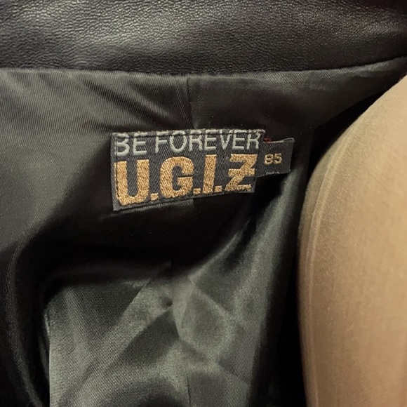 Be Forever U.G.I.Z. Black Leather Moto Jacket - Picture 13 of 15